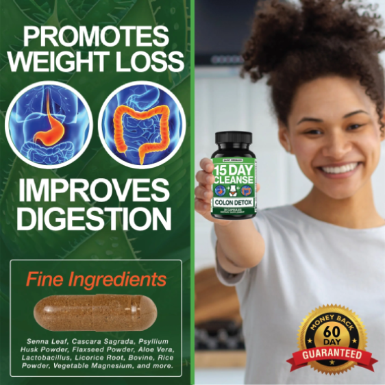 15 Day Cleanse gut health supplement designed to support digestion and reduce occasional bloating
