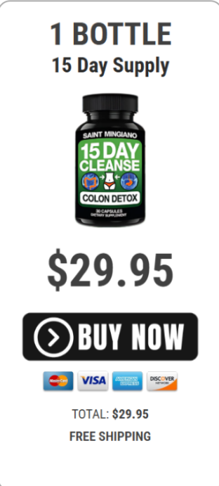 Single bottle offer for the 15 Day Cleanse digestive support capsules