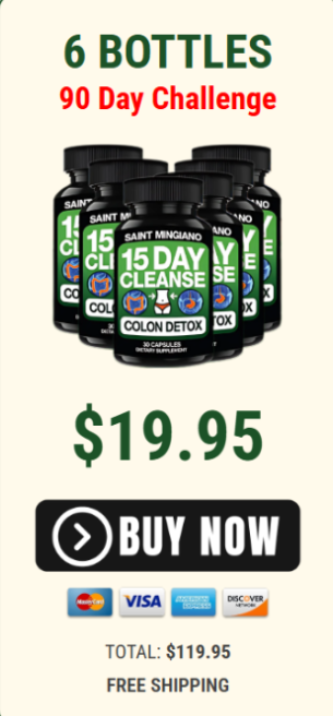 Six bottle bundle sale for the 15 Day Cleanse